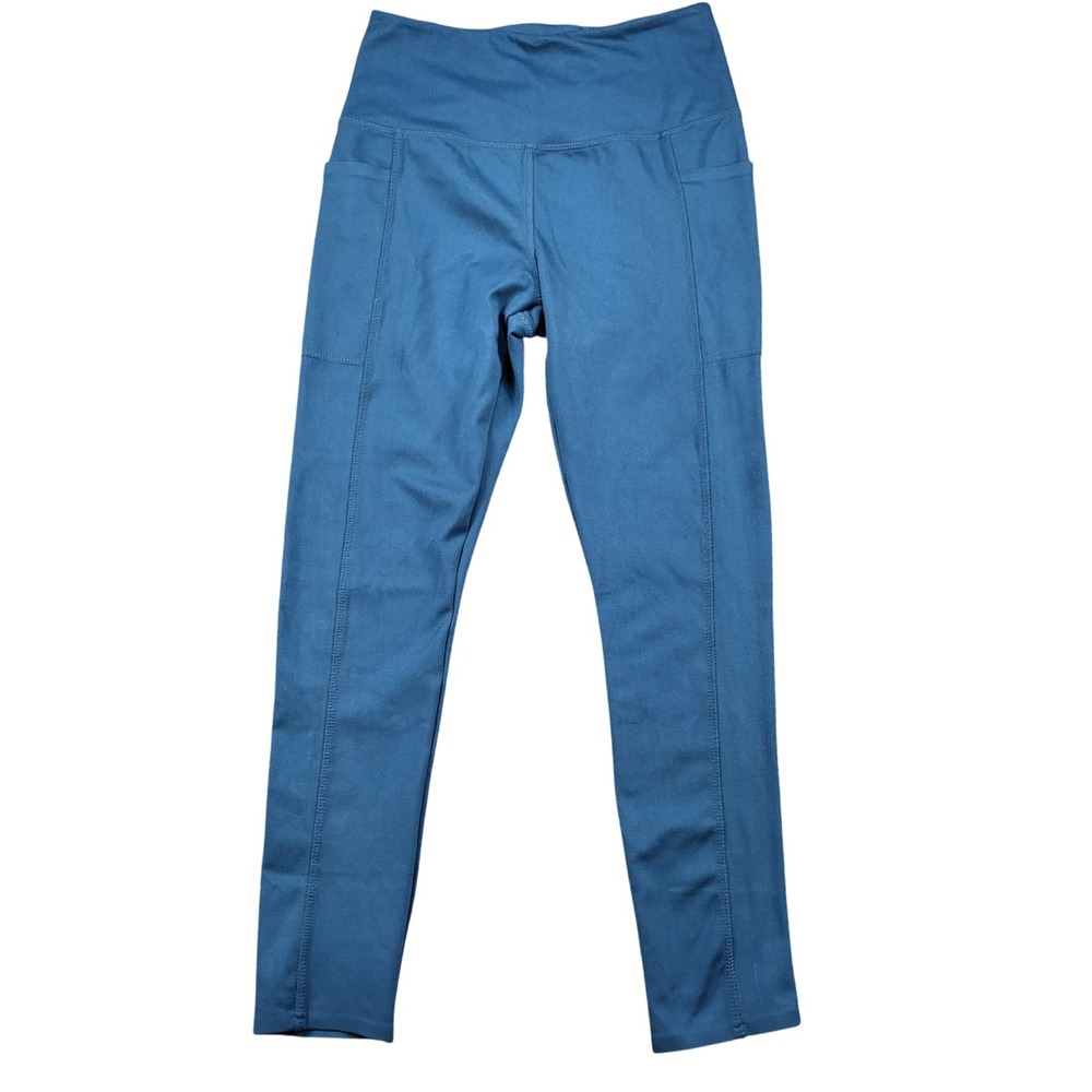 Danskin Womens High‎ Waisted Pocket Leggings Teal Blue Small 9679 1619990